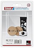 tesa Power.Kit-Adapter BK177-2, selbstklebendes Ersatzteil-Set, Metallplatte,...