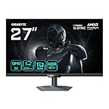 Gigabyte G27Q2 27” 2K QHD Gaming-Monitor - 2560 x 1440, 200Hz, 1ms, 350...