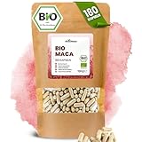 RheinNatur Bio Maca Kapseln 180 Stück - 4500 mg je Tagesdosis - Reines...