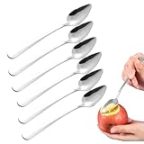 6 Stück Grapefruit Löffel,Kiwi Löffel,Kurzem Mit Grapefruitlöffel,Edelstahl...