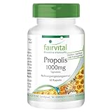 Fairvital | Bienen Propolis 1000mg Tagesdosis - 60 Kapseln - Natürliches...