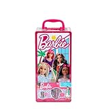 Theo Klein 5801 Barbie Schrankkoffer Kleiderstangen und Fächern, Spielzeug für...