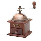 Retro Kaffeemühle im Antik Vintage Bohnen-Kaffeemühle Design aus Holz &...