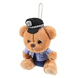 SOIMISS Polizei Bär Schlüsselanhänger Süßer Plüschbär Anhänger...