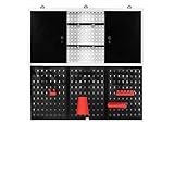 XPOtool Werkzeugwand und Werkzeugschrank Set, 3X Lochwand Plus 1x Hängeschrank,...