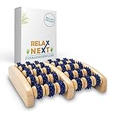 relax next Fußmassageroller aus Holz – Reflexzonen-Fußmassagegerät –...