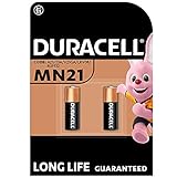 Duracell Specialty Alkaline MN21 Batterie 12 V, 2er-Packung (A23 / 23A / V23GA...