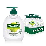 Palmolive Seife Naturals Olive & Milch 6x300ml - flüssige Handseife zur sanften...