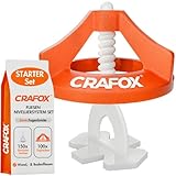 CRAFOX Fliesen Nivelliersystem 2mm Set | 150x Laschen & 100x Hauben | STARTER...