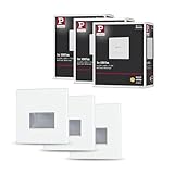 Paulmann 5221 Bundle LED Wandeinbauleuchte Edge 3er-Pack eckig 80x5mm 1,2W 50lm...