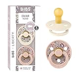 BIBS Colour Liberty Schnuller 2er-Pack, BPA-frei, Kirschform Nippel....