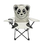 Kinder Anglersessel Hellgrau Campingstuhl Faltstuhl Anglerstuhl Motiv Panda mit...