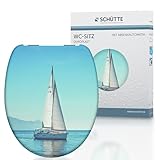 SCHÜTTE WC-Sitz Duroplast SAILING, Toilettensitz mit Absenkautomatik, passend...
