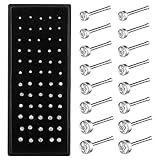 Yolev 60 Stück Nasenpiercing Nase Damen Nasenstecker Chirurgenstahl Nasennadeln...