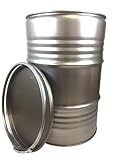Birsppy SRM - Design Metallfass 210 Liter Blechfass Fass Ölfass Tonne mit...