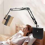 ZAYMDO Tablet Halterung & Handy Halter fürs Bett, Klemmfreier Tablet Ständer...