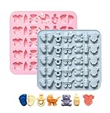 RUUKON Baby-Shower-Schokoladenformen, 2er-Pack Babyfüße Strampler Schnuller...