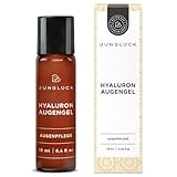 JUNGLÜCK Hyaluron Augengel Roll On - Vegan | Hyaluronsäure Augenroller mit BIO...