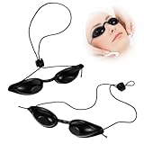 BOHUIZ 2 Stück Solarium Brille, UV Schutzbrille Led Brille Infrarot...