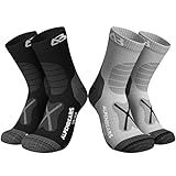 Alpen Bears Premium Wandersocken aus Merinowolle – [2 Paar] – Professionelle...