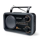 Muse M-06 DS Küchenradio (FM, MW) Radio, Netz- und Batteriebetrieb, AUX-In für...