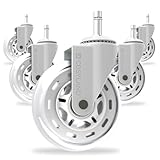 COSYLAND Bürostuhl Rollen - 5er Set Rollen für Bürostühle - Super Leise und...