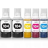 Tinte 104 Multipack kompatibel für Epson 104 Tinte ET-2870 ET-4800 ET-2856...
