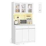 Hzuaneri küchenschrank, Buffetschrank, Hochschrank mit Steckdosen und...