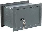 BURG-WÄCHTER Wandtresor mit Schlüssel, 10,6 l, 9,98 kg, Pure-Safe PSW 120 K,...