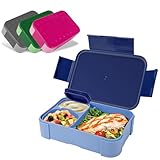 Pavlleen Brotdose Kinder mit Fächern, 900 ml auslaufsichere Lunchbox,...
