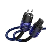 Brollitest High End HiFi Netzkabel C15 Stromkabel mit EU IEC Schuko Stecker für...