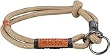 TRIXIE Zug-Stopp Hundehalsband BE Nordic L Sand/schwarz– bequemes...