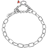 Sprenger Kettenhalsband für Hunde aus Edelstahl mit Haken und Zugbegrenzung I...