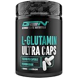 L-Glutamin Ultra Caps - 365 Kapseln mit 1100 mg - Reines & ultrafeines...