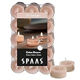 Spaas 30 Duftenden Clearlights, Teelichter mit durchsichtigem Halter, ± 4,5...