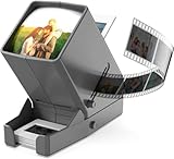 35mm Diabetrachter, 3-fache Vergrößerung und LED beleuchtete Tischbetrachtung...