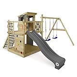Wickey Spielturm Klettergerüst Smart Camp mit Schaukel & anthraziter Rutsche,...