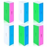 COMNICO 6 Stück Nagelpolierblock, Nagelfeilen Block, 4-stufig Entfernt Kanten...