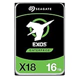 Seagate Exos X18 Enterprise 16TB HDD, CMR 3,5 Zoll, Hyperscale SATA 6GB/s, 7.200...