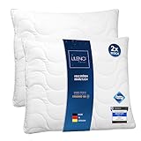 LILENO HOME Kopfkissen 80x80 [2er Set] - Kissen 80x80 für einen erholsamen...