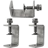 HWTONG 3 Stück C Klemme, 65mm Edelstahl Heavy Duty Trägerklemme Fixierzange,...