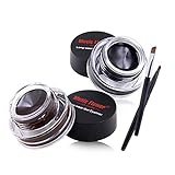 Music Flower Gel Eyeliner Set 2 In 1, Schwarz Brauner Wasserfest Langanhaltenden...