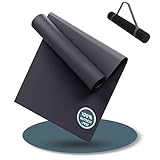 LILENO SPORTS Yoga Matte Anthrazit (180x60cm) inkl. Tragegurt - Sport und...