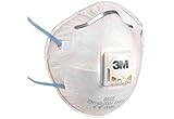 3M Atemschutzmaske Serie 8000 8822 FFP2 NR D mit Cool-Flow Ausatemventil bis zum...