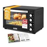 TZS First Austria - Minibackofen 45L 2000W - Mini Backofen Pizzaofen...
