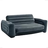 Intex Aufblasbares Camping-Sofa, Queen-Size-Bett, ausziehbar, Futoncouch mit 3...