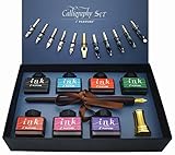 IDEAPOOL Kalligraphie Set, Stift Set Schreibfeder Set 22-teilig – Enthält 7...