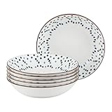 Acyhggi Pastateller Set, 6-teilig (20oz/600ml) -Porzellan Servierteller für...