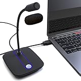 KLIM C4 Computer-Mikrofon mit Stummschalttaste - USB-Mikrofon für Computer und...