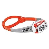 PETZL - Stirnlampe SWIFT RL - Unisex, Rot, Einheitsgröße, Automatisch, einfach...